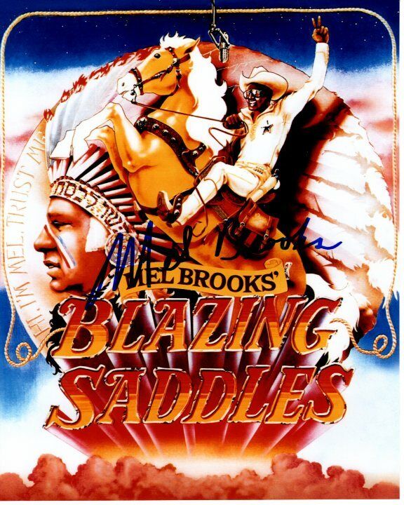 MEL BROOKS signed autographed BLAZING SADDLES Photo Poster paintinggraph