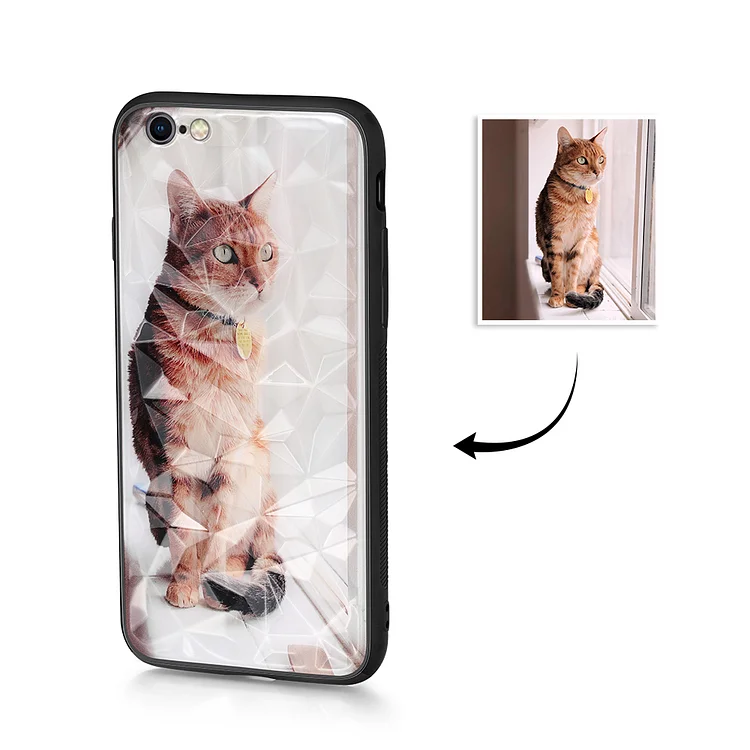 IPhone 6 Custom Photo Protective Phone Case Diamond Pattern  Surface