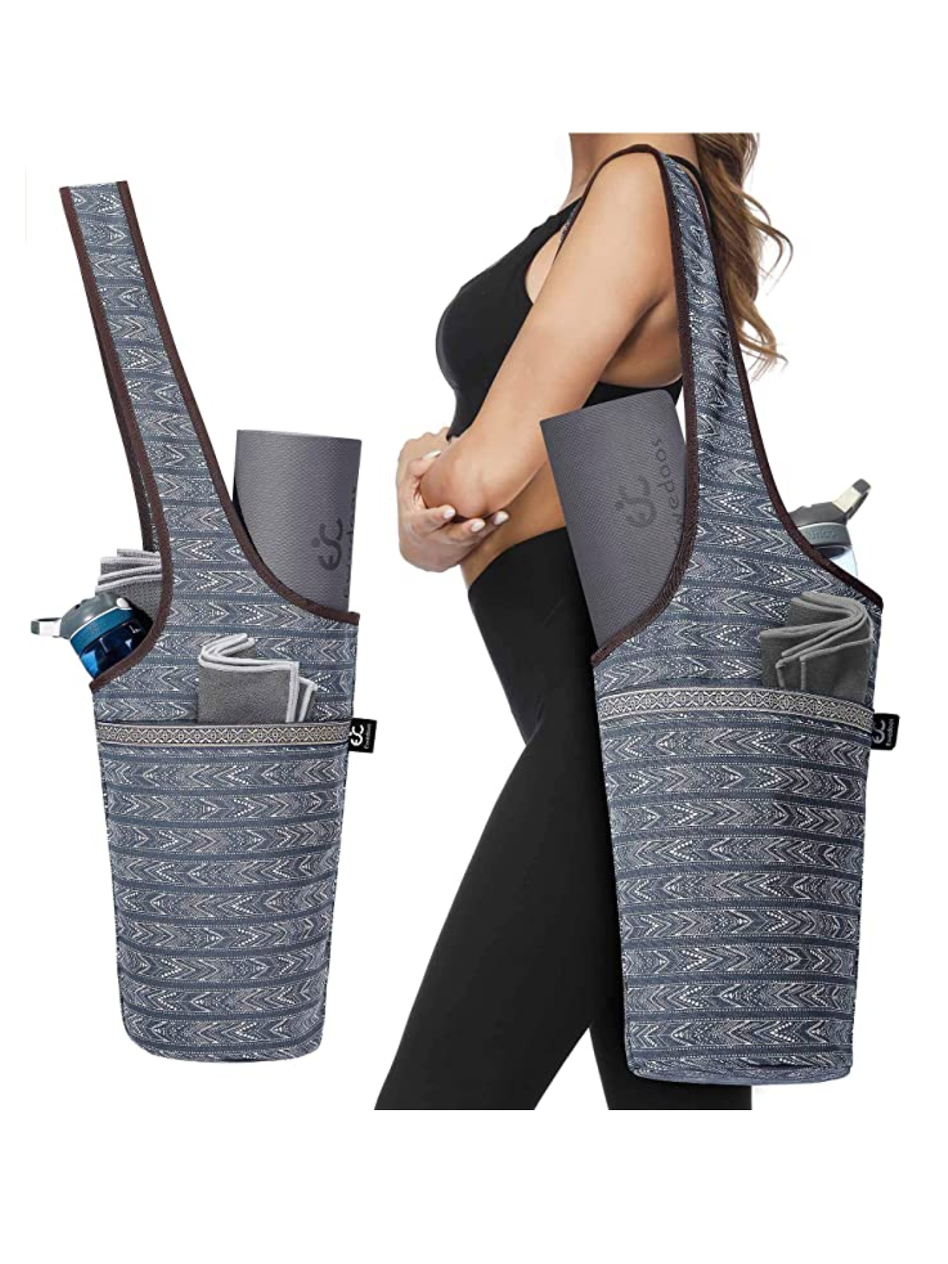 IUGA Yoga Mat Bag with Large Size Pocket & Inner Zipper Pocket, Yoga  Carrier Bag Fit Most Yoga Mat Size - Yahoo Shopping