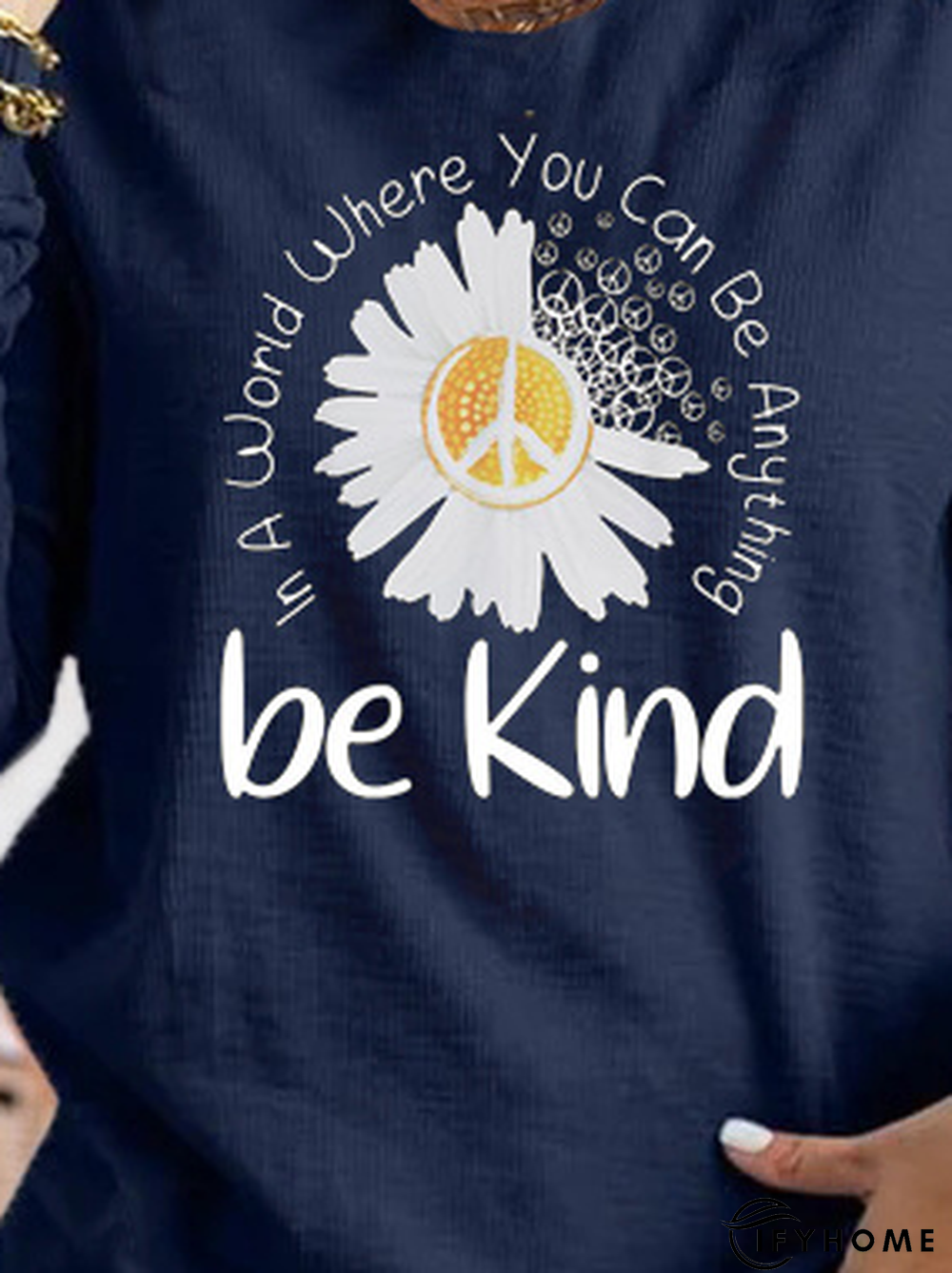 Be Kind Crew Neck Loose Casual T-Shirt | IFYHOME