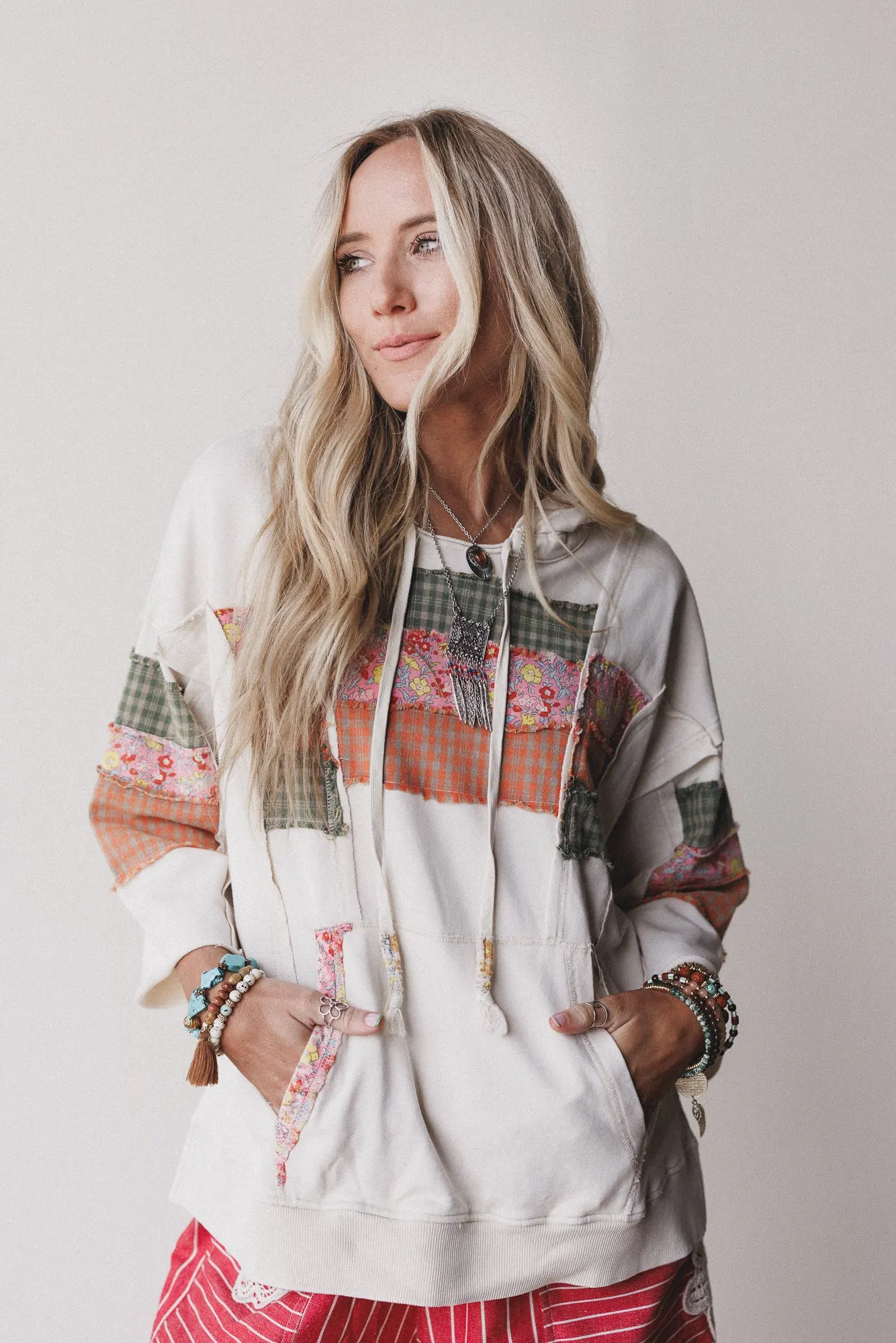 Wanderwest Hoodie Pullover - Beige