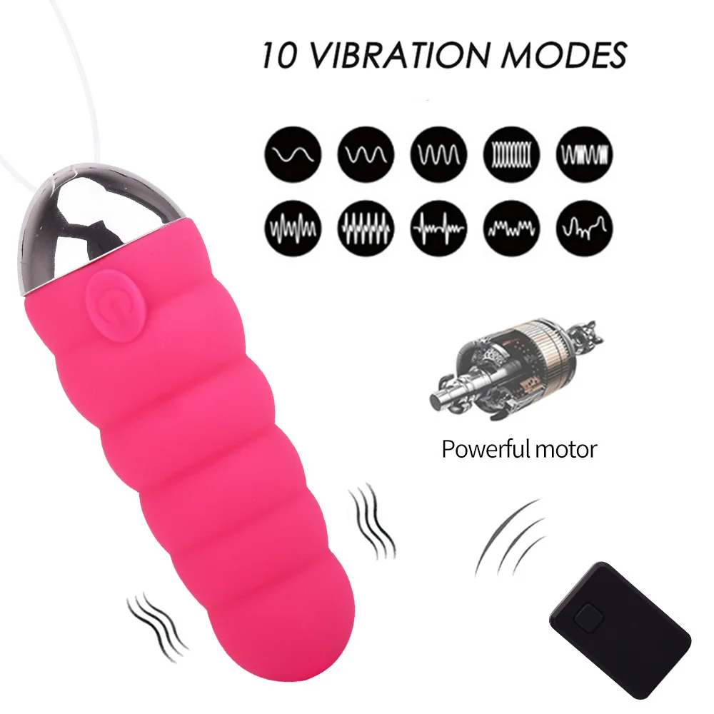 10 Frequency Vibrating Massage Stick - Rose Toy