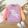 Kid Baby Autumn Girls Letter Sweatshirts