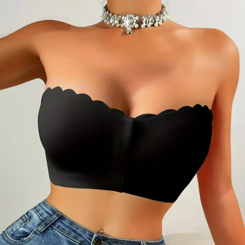 🔥Last Day 49% OFF❤️Seamless Front Closure Strapless Bandeau Bra