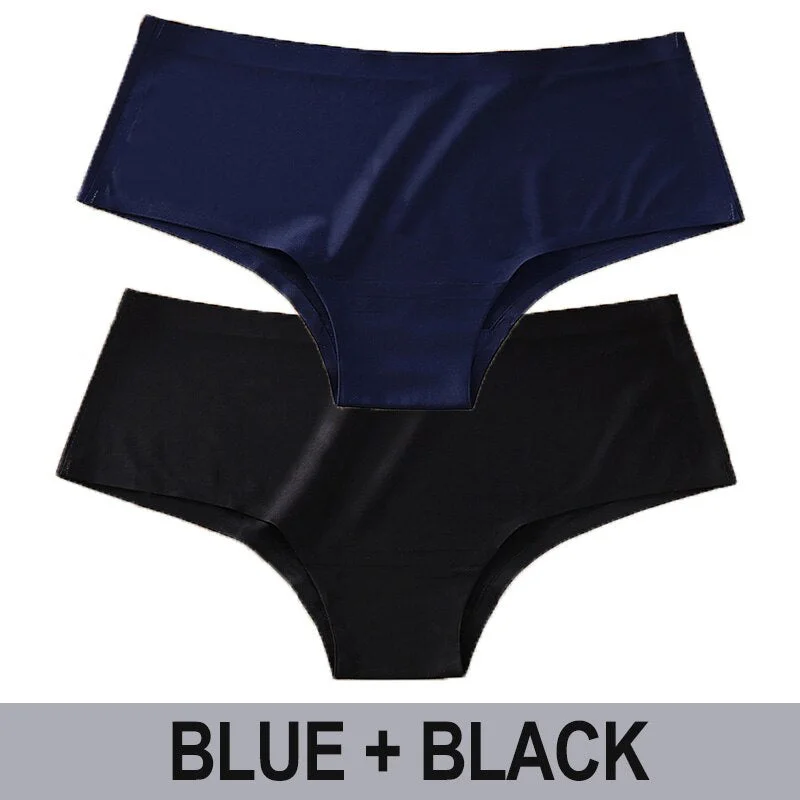 Women Seamless Panties Sexy Underwear Solid Color Female Underpants Low Waist Briefs Intimates Lingerie Pantys Set for Girl M-XL