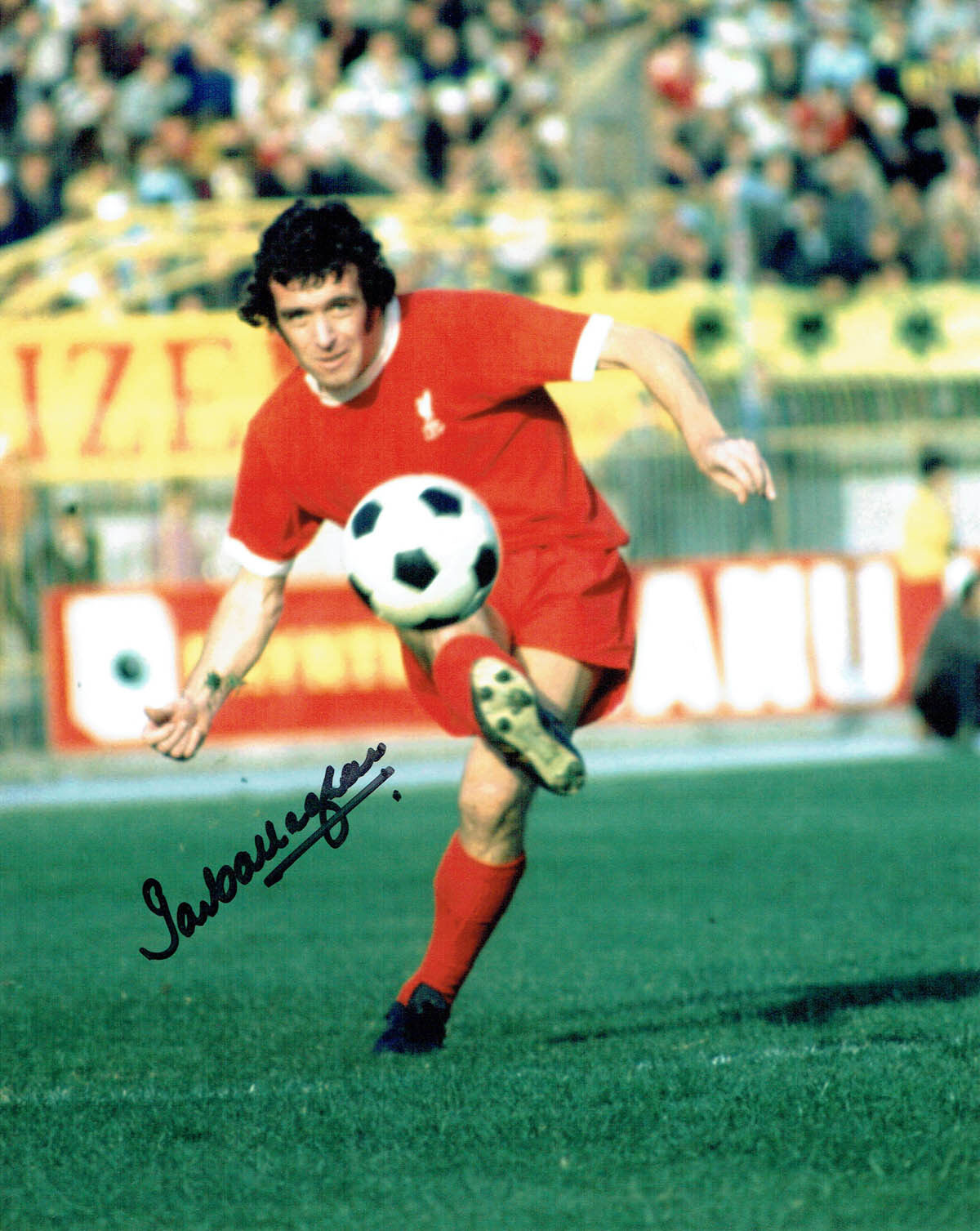 Ian CALLAGHAN Signed Autograph Liverpool 10x8 Photo Poster painting A AFTAL COA