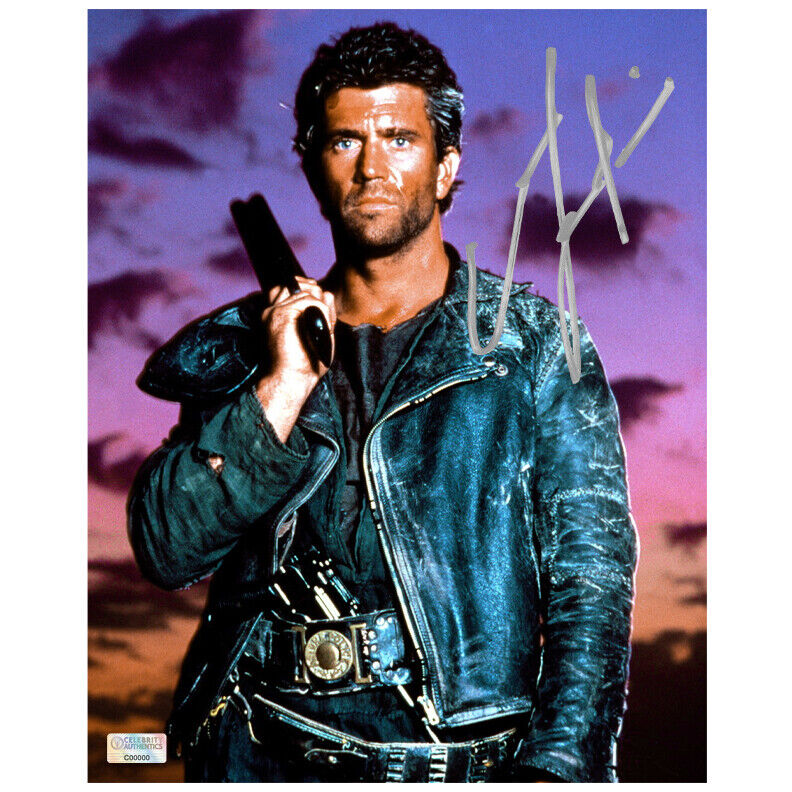 Mel Gibson Autographed 1985 Mad Max Beyond Thunderdome 8x10 Close Up Photo Poster painting