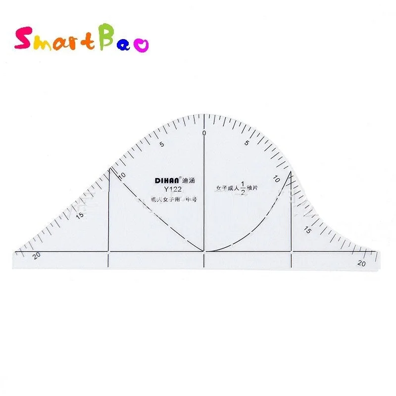 1:2 Sleeve Pattern Making Ruler 1/2 Scale Sleeve Design Ruler