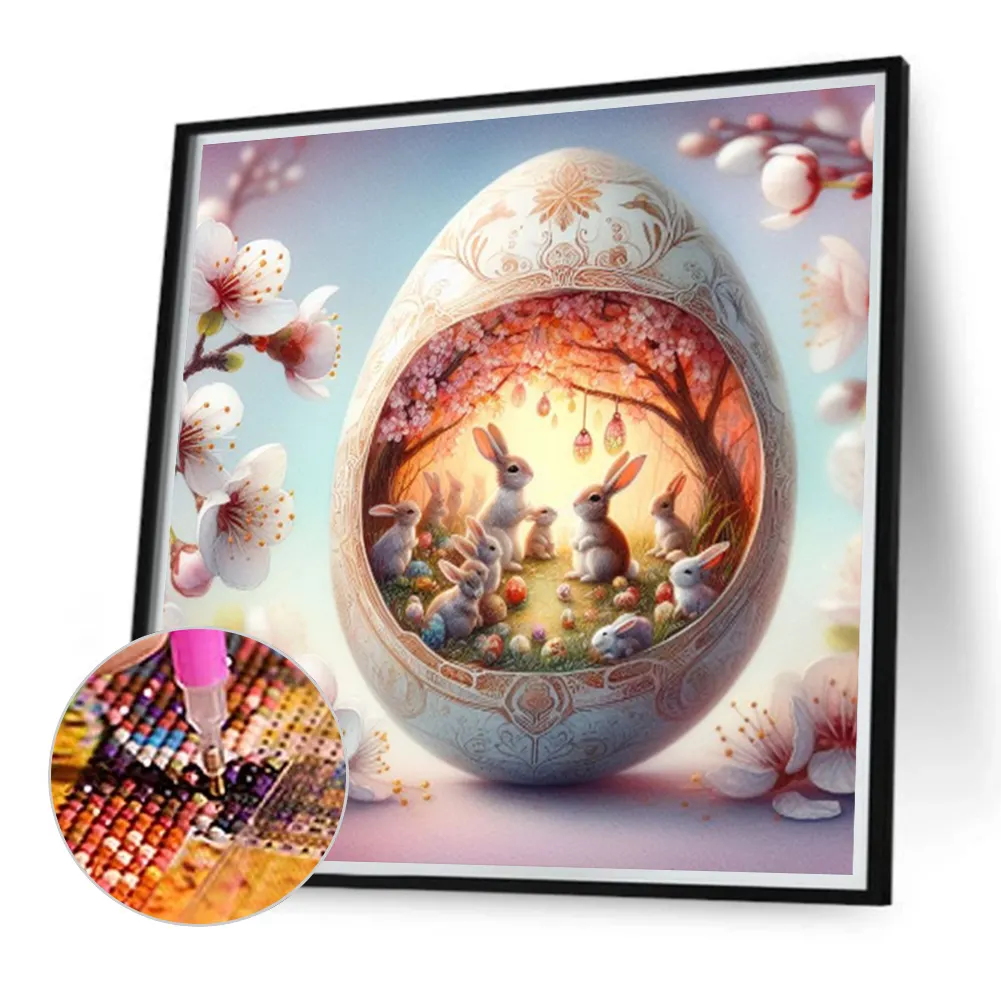 Diamond Painting - Full Round Drill - Rabbit(Canvas|40*40cm)