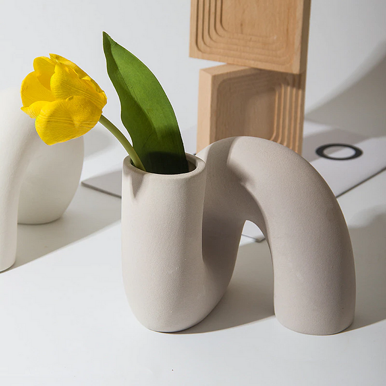"∞" Nordic Style Modern Ceramic Art Vase | AvasHome