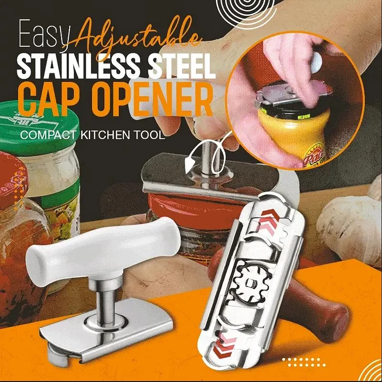 Easy Adjustable Stainless Steel Cap Opener