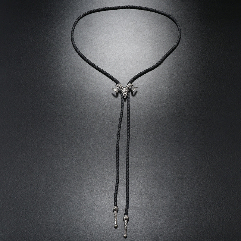 Casual Geometric Pu Leather Alloy Unisex Bolo Tie Necklaces