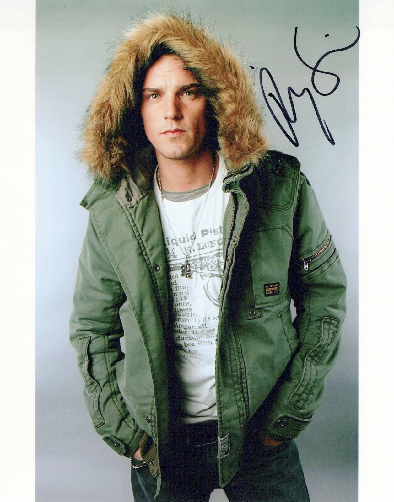 Riley Smith head shot autographed Photo Poster painting signed 8x10 #15