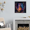 5D diy volle runde Bohrer Diamantmalerei leuchtende Eule Kit Heimdekoration 50x50cm