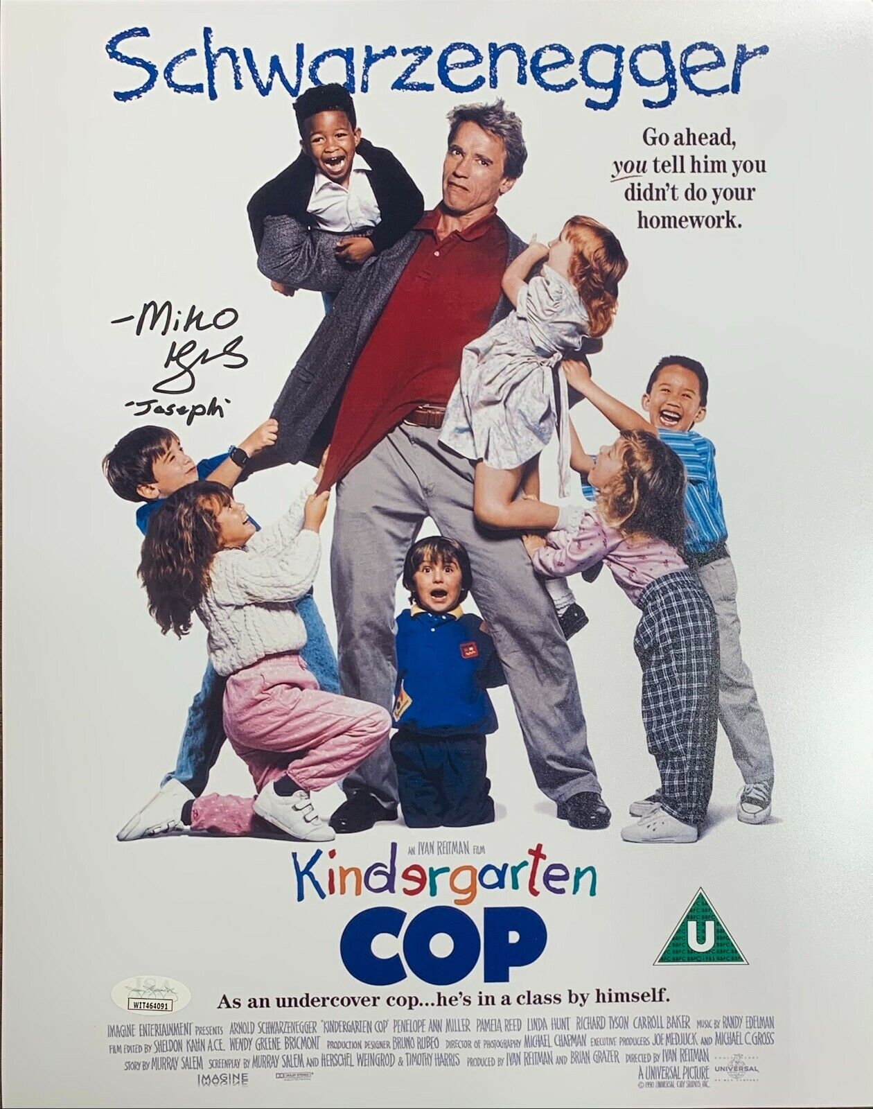 Miko Hughes autographed signed inscribed 11x14 Photo Poster painting Kindergarten Cop JSA