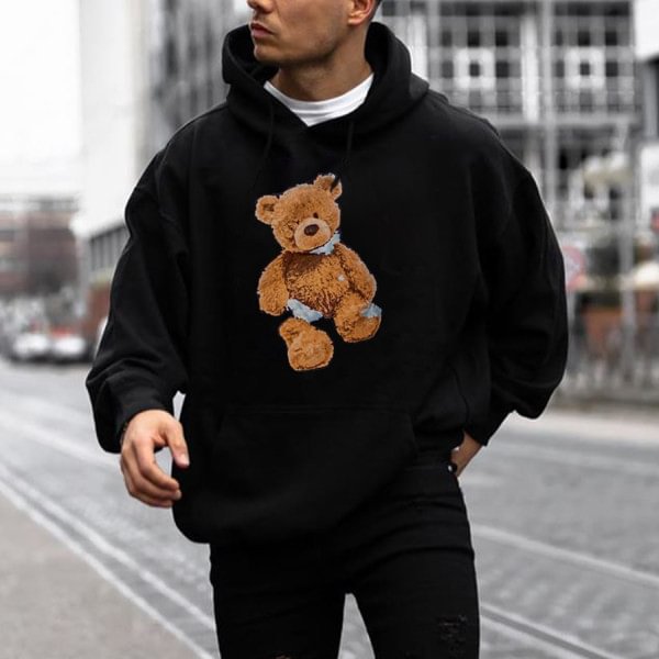 Fashion Casual Printed Hooded Sweatshirt