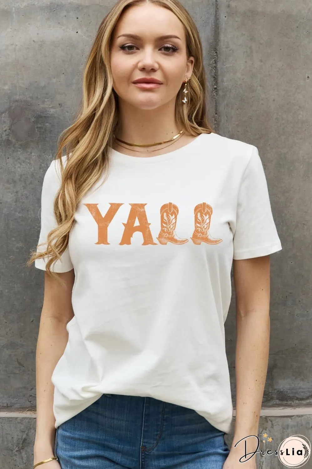 Simply Love Simply Love Full Size YALL Graphic Cotton Tee