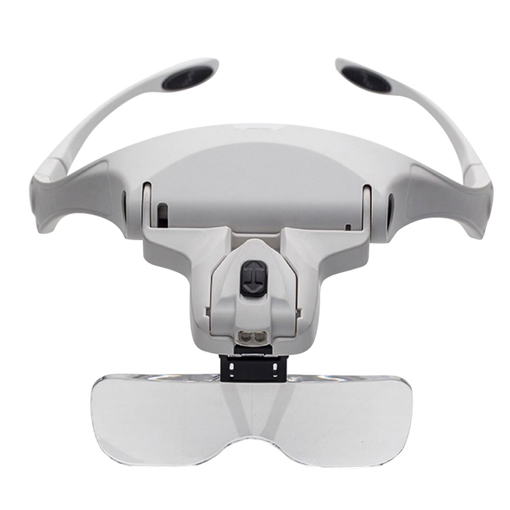 Magnifying Glasses Loupe Headband Magnifier with LED Light Jeweler Tools gbfke