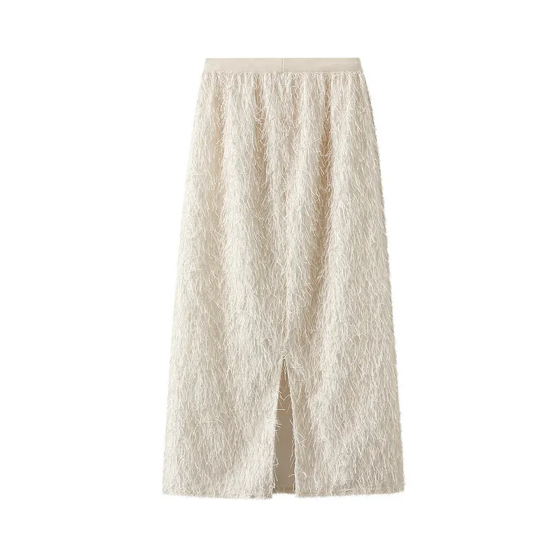 Nigikala Nigikala Design Feather Esu On Women's Dress This Year's Popular Half-Skirt Ass And Long Skirts Autumn And Winter 8511