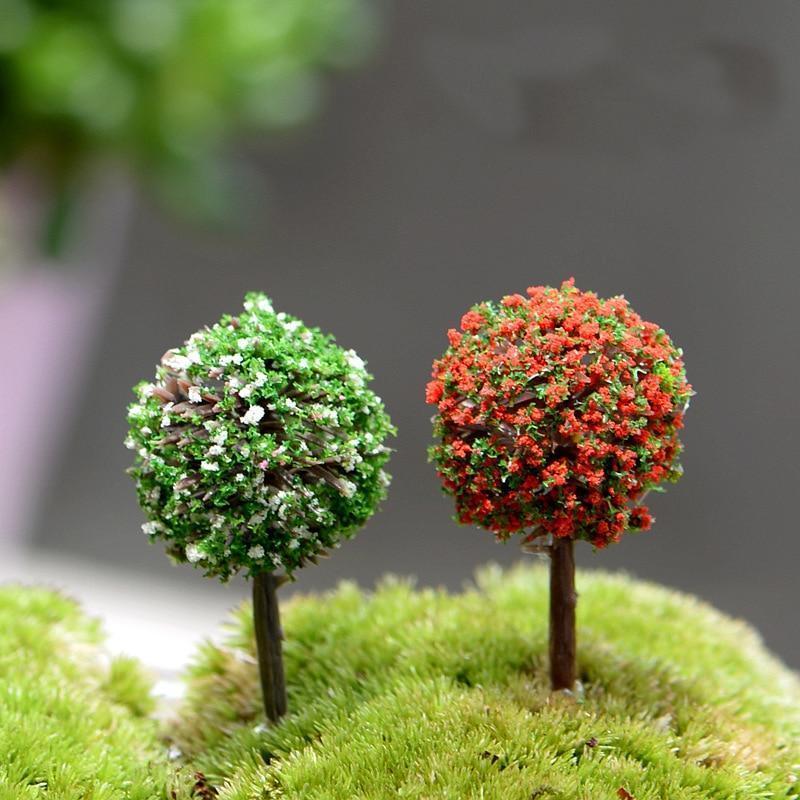 10PCS Mini Garden Decorations Resin Tree Fairy Garden ...