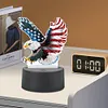 Drapeau am&eacute;ricain aigle-diamant lampe pilote ornement de bureau
