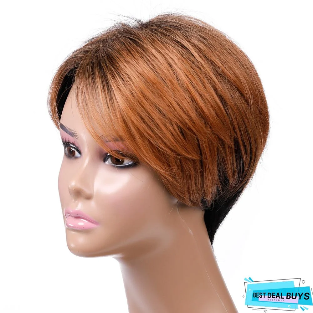 Hot Wig Ladies Fashion Short Curly Hair Chemical Fiber Headgear