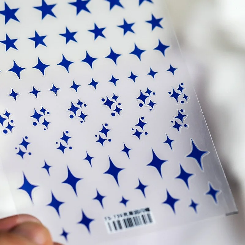 Churchf hop Style Grimace Black Style Stickers for Nails Butterfly Cartoon Animal Foil for Nails Sticker Art Decorations-Nail Inspo