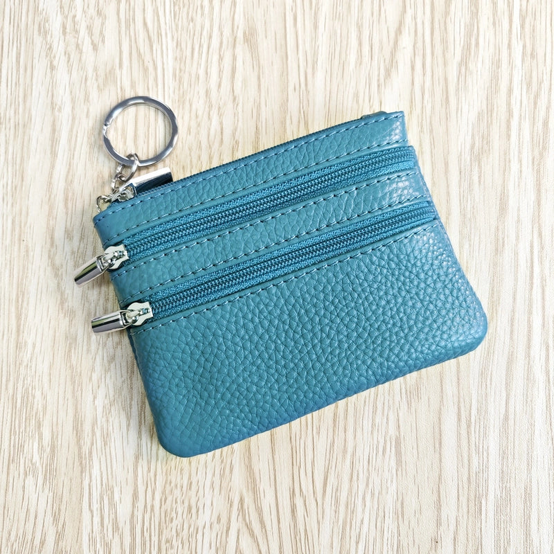Explosions Genuine Leather Coin Purse Ladies Home Zipper Key Bag Multifunctional Card Bag Coin Coin Coin Bag