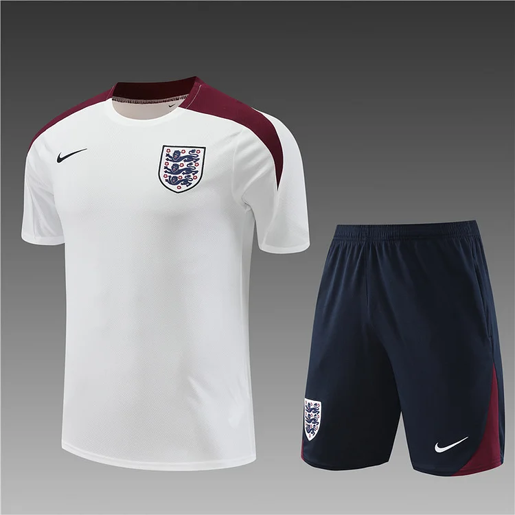 2024-25 England white short-sleeved training jersey