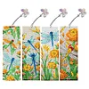 4Pcs Special Shape Spring Dragonfly Diamond Painting Bookmark Art Projects