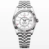 Rolex Sky-Dweller m336934-0004 Stainless steel White Dial Jubilee Bracelet 42mm Super Clone