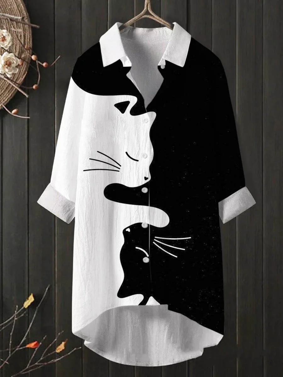 Women’s Animal Print Vintage Casual Shirt