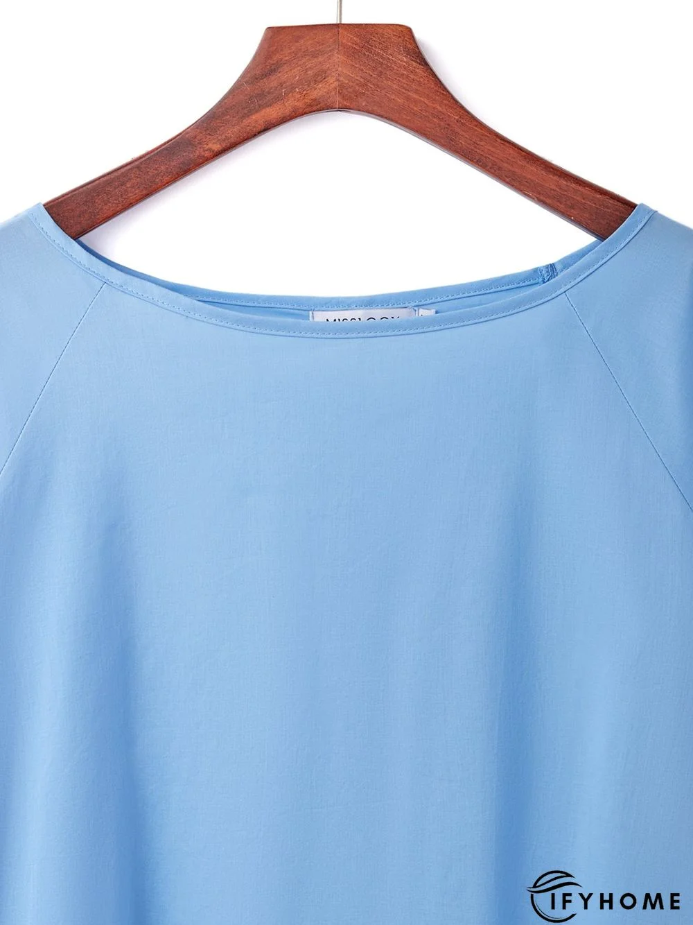 Women Solid Long Sleeve Linen Daily Casual Top | IFYHOME