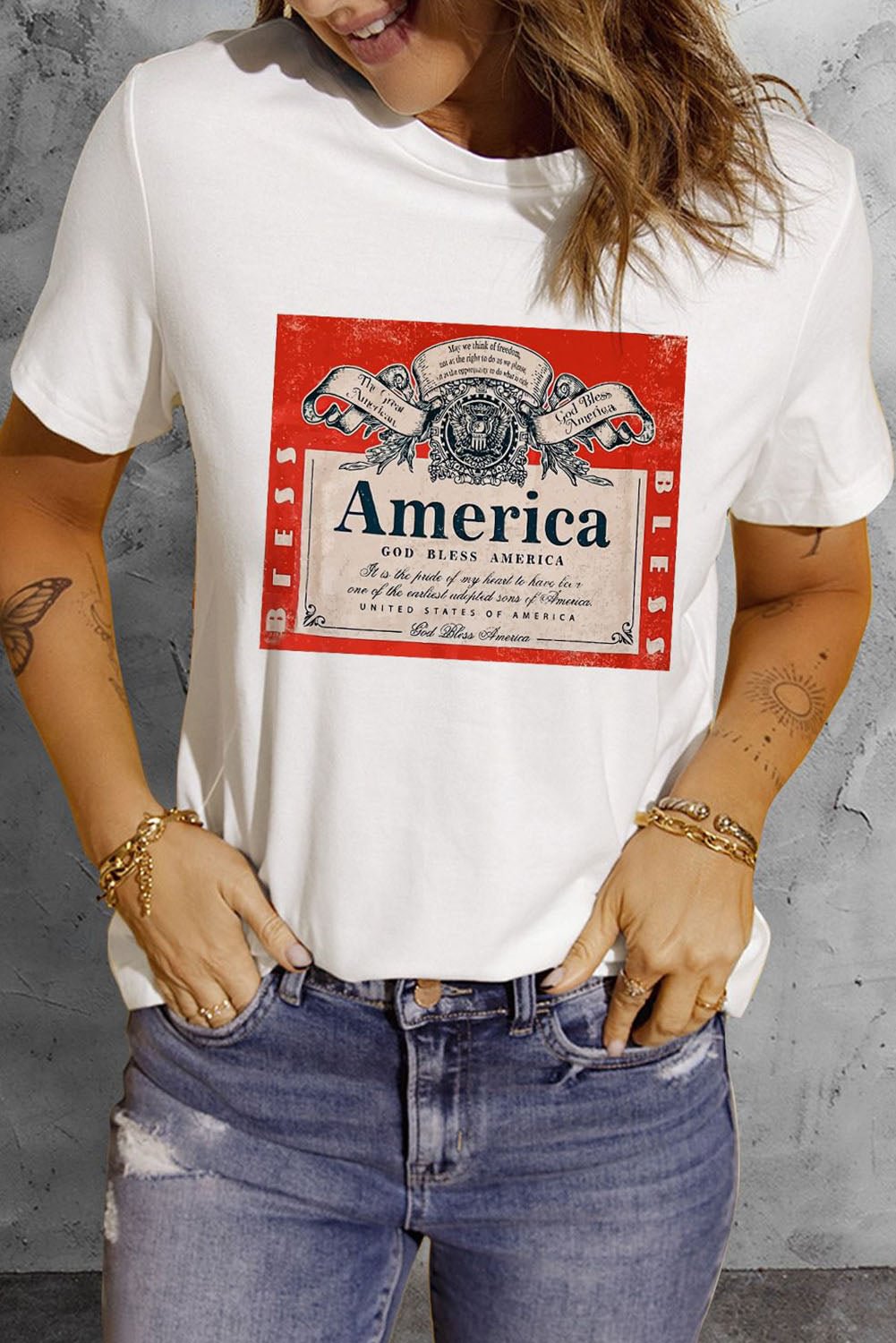 America Short Sleeve Patriotic Tee