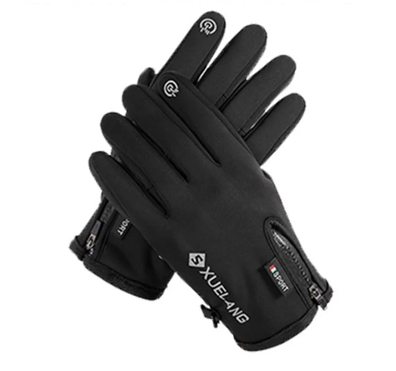 Letclo™ Winter Outdoor Windproof And Waterproof Riding Zipper Gloves letclo Letclo