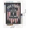 Diamond Painting -5D Full Round Drill 250th Anniversary of USA