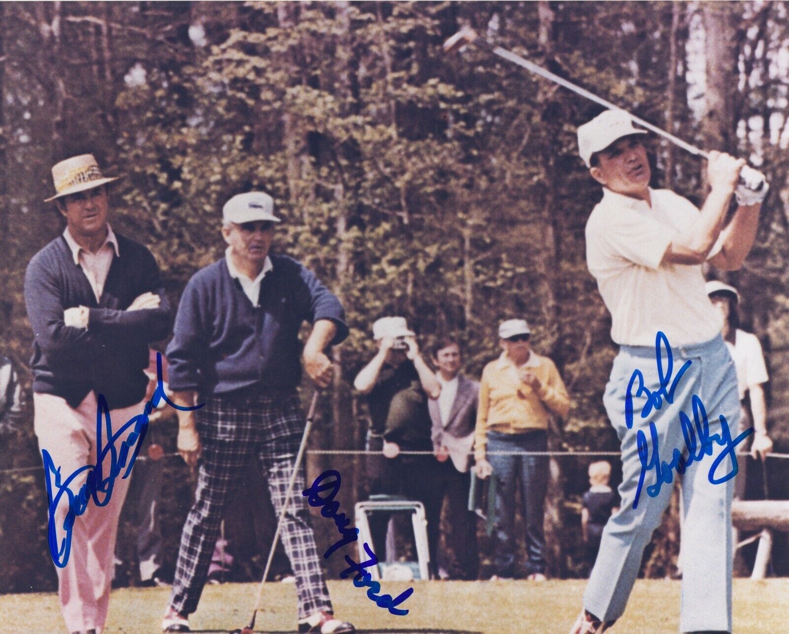 Sam Snead Doug Ford Bob Goalby #3 Signed COA Golf 033119