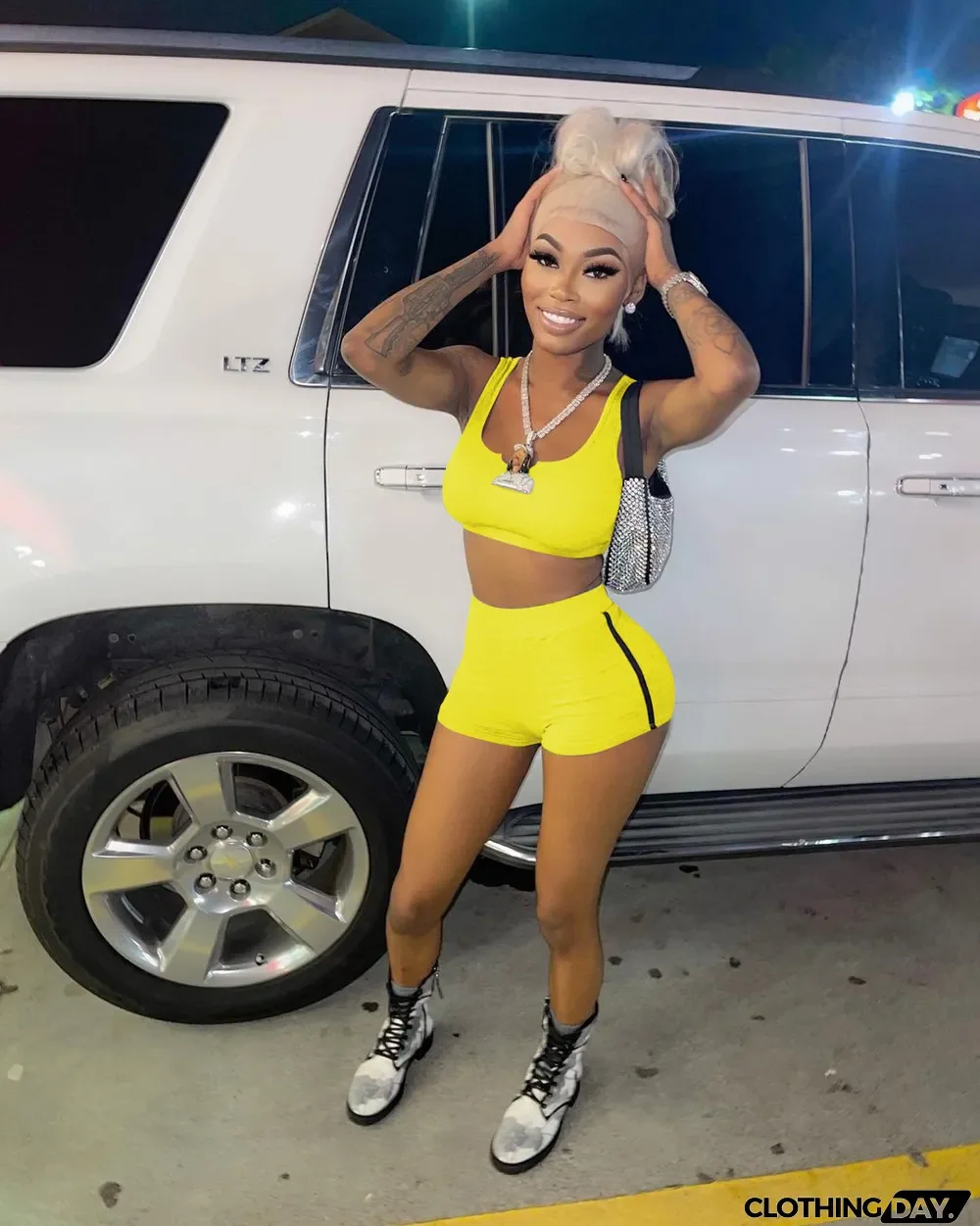 Sports Tank Top And Shorts Two Piece Sets