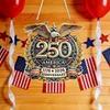 250th Anniversary of US Eagle DIY Acrylic Diamond Painting Hanging Kit Special Shape Crystal Rhinestone Art Pendants Single Side Drill for Adults Gift Home Wall Or Window Decor