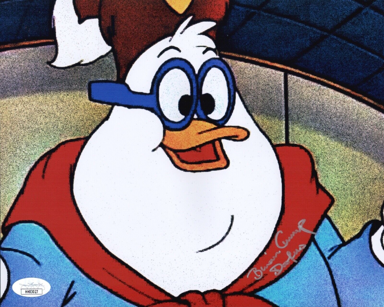 BRIAN CUMMINGS Signed DOOFUS DRAKE Duck Tales 8x10 Photo Poster painting Autograph JSA COA Cert