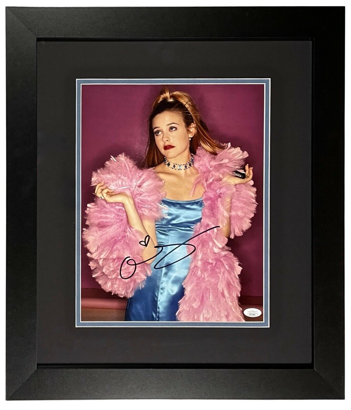 ALICIA SILVERSTONE Autograph SIGNED 11x14 CLUELESS Photo Poster painting FRAMED CHER JSA CERT