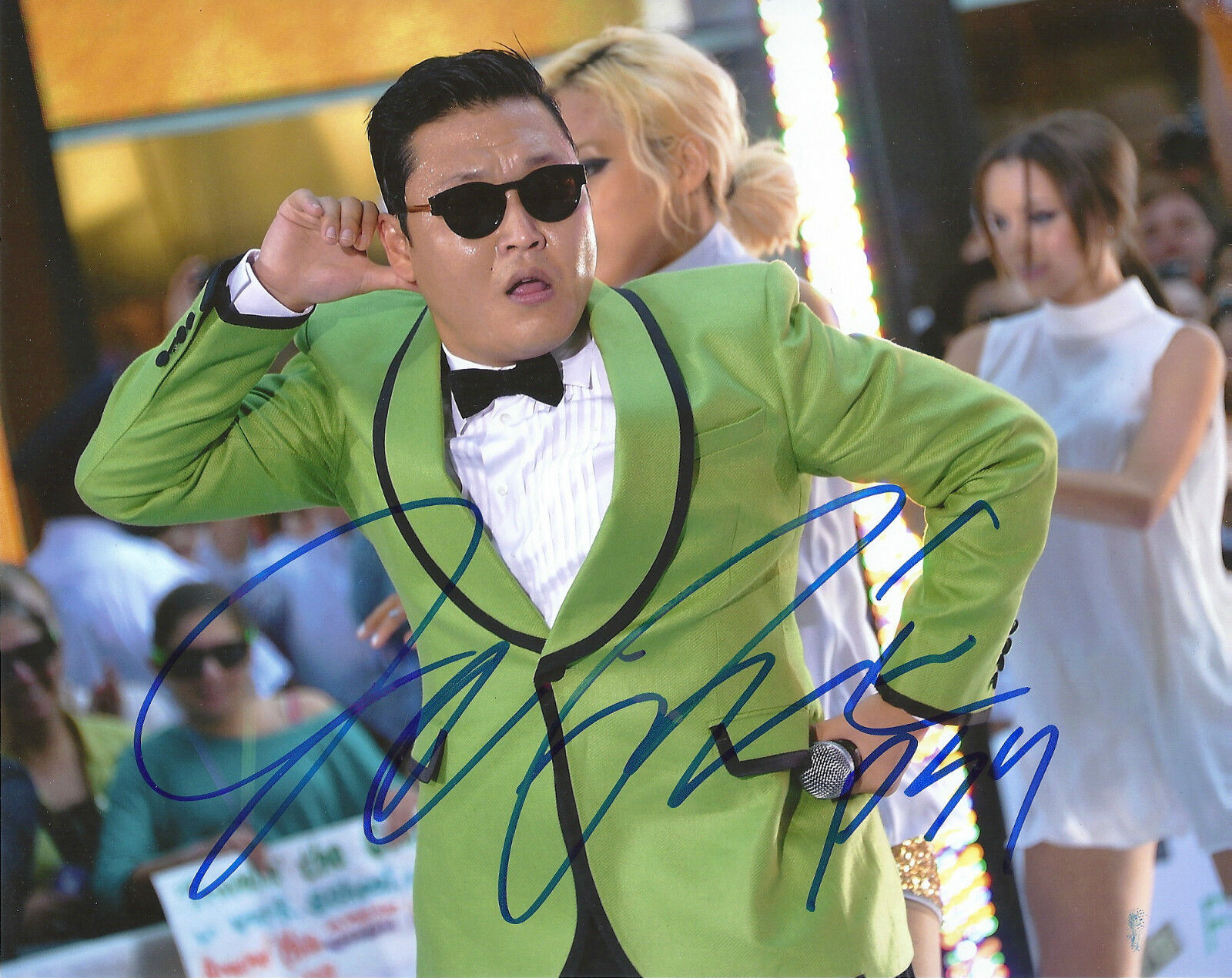 PSY 'GANGNAM STYLE-SEXY LADY' PARK JAE-SANG SIGNED 8X10 PICTURE 2 *COA