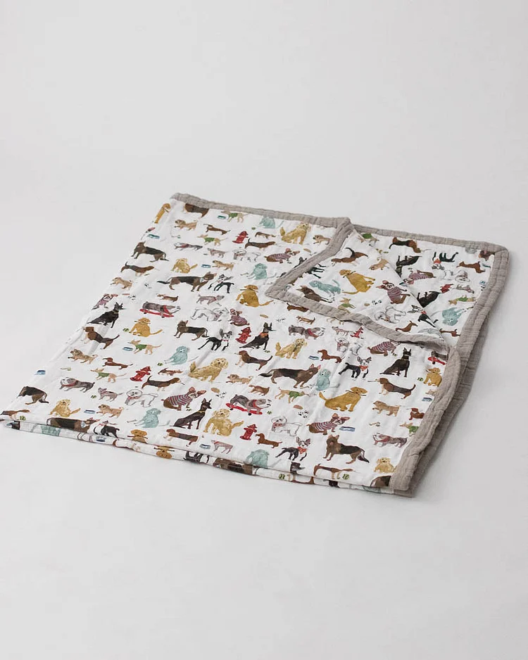 Cotton Muslin Quilted Throw - Woof