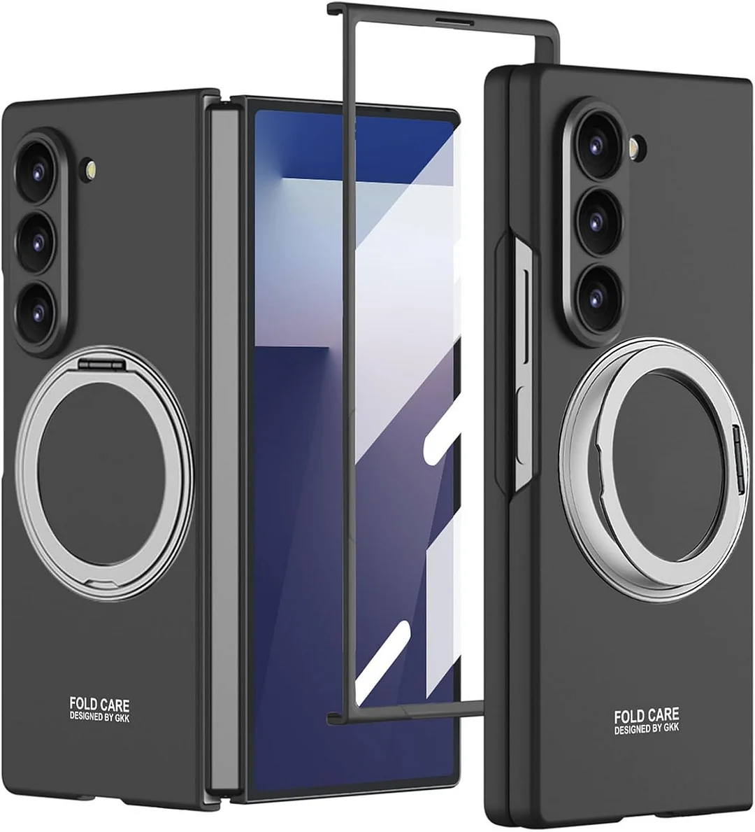 Compatible with Samsung ZFold7/6 mobile phone case 5/4 external 360 rotating bracket magnetic wireless charging ultra-thin protective cover