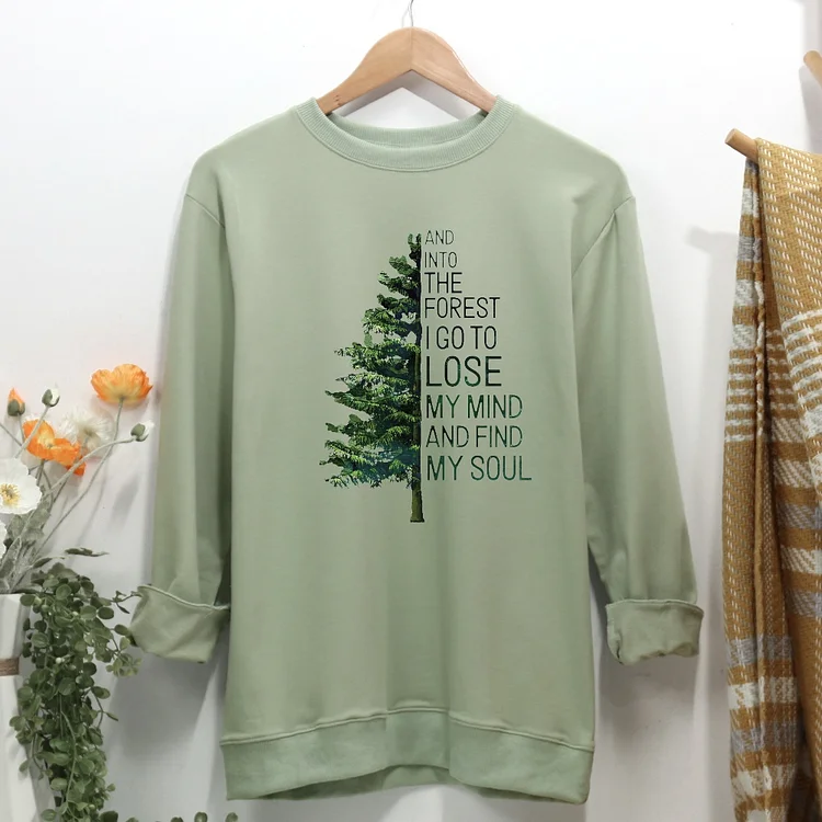 And Into The Forest hiking Women Casual Sweatshirt-Annaletters
