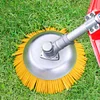 8 Inch Weed Brush Mowing Head Nylon Wire Wheel Trimmer Head for Brush Cutter