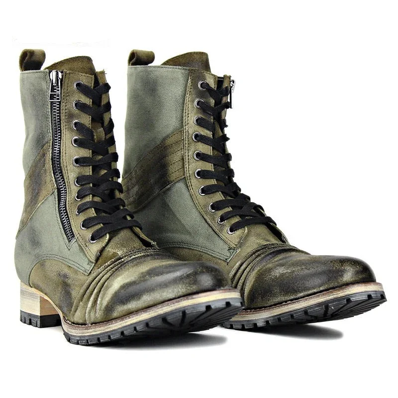 Street Western Cowboy Punk Wind Handmade Chukka Boots