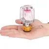 Lightweight Outdoor Gas Lantern Mini Camping Portable Aluminum Gas Lantern Hanging Glass Lamp Lighting Heating High Brightness Gas Lamp with Adapter and Hanging Chain