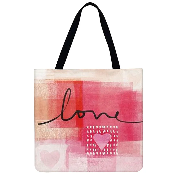 Pink Love - Linen Tote Bag