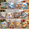 12Pcs Diamond Painting Snowbird Greeting Card Set with Envelope